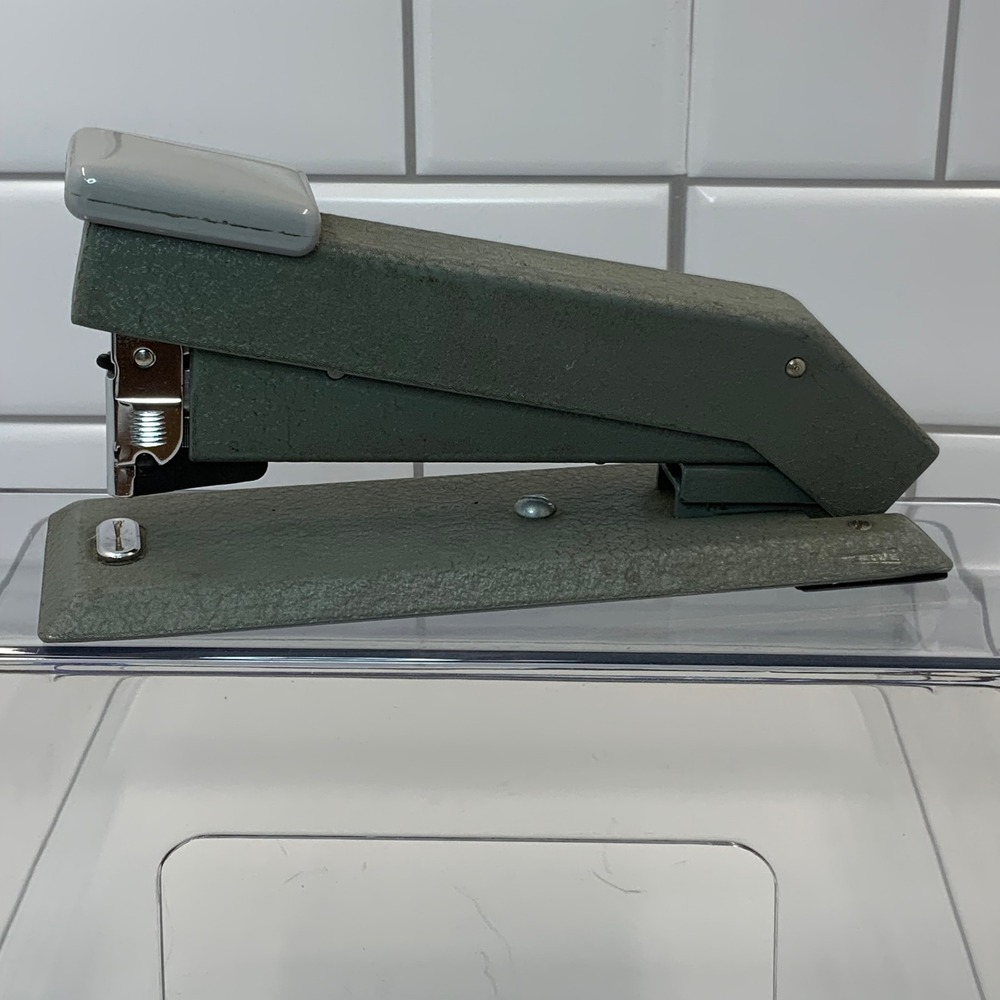 Vintage Bostitch B5 Heavy Duty Metal‎ Stapler Grey 7 Inch